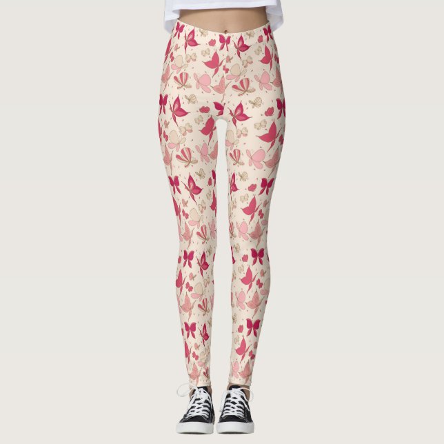 butterfly pattern 2 leggings (Front)