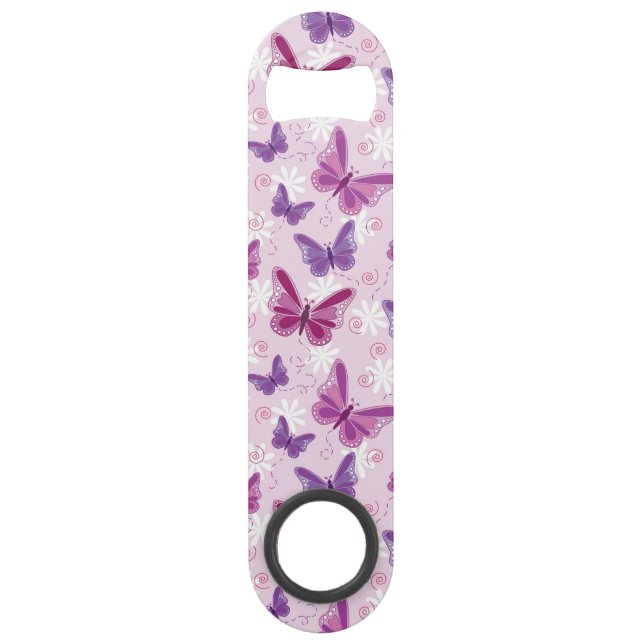 butterfly pattern 3 speed bottle opener (Front)
