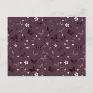 Butterfly Pattern 5 Holiday Postcard