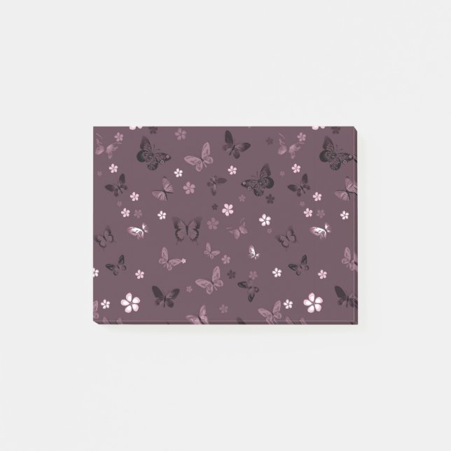 Butterfly Pattern 5 Post-it Notes (Front)