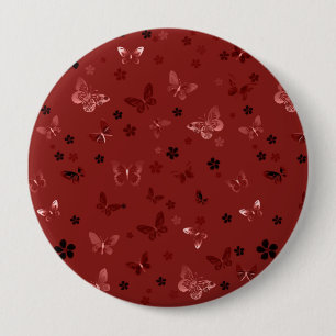 Butterfly Pattern 6 4 Inch Round Button