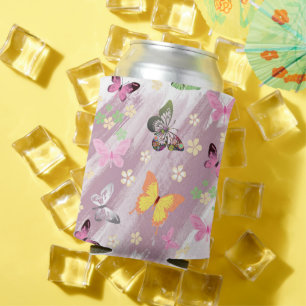 Butterfly Pattern 7 Can Cooler