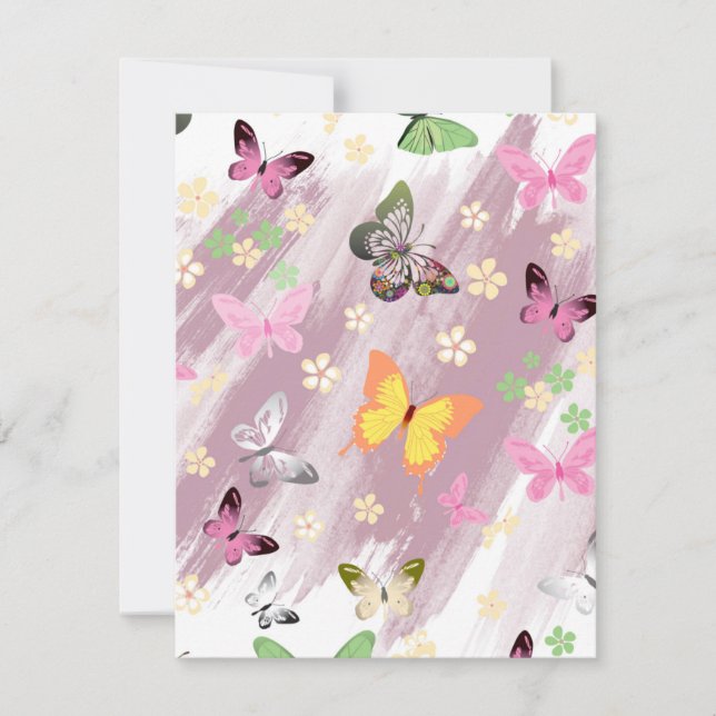 Butterfly Pattern 7 Card (Front)