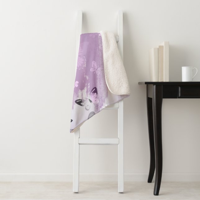Butterfly Pattern 8 Sherpa Blanket (In Situ)