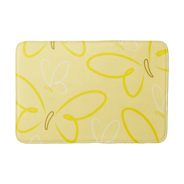 Butterfly pattern bath mat (Front)
