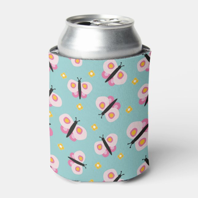 Butterfly pattern can cooler (Can Front)