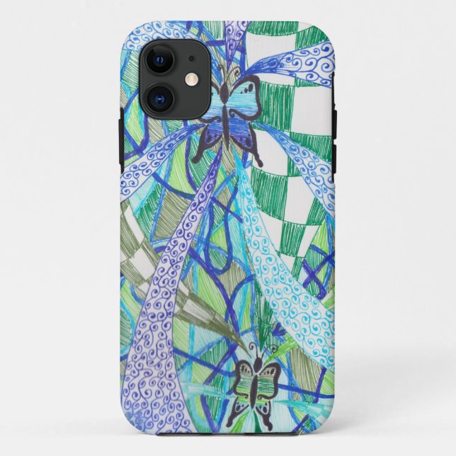 Butterfly pattern Case-Mate iPhone case (Back)