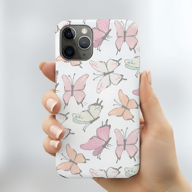 Butterfly Pattern  Case-Mate iPhone Case (butterfly pattern phone case)