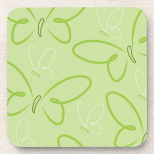 Butterfly pattern coaster