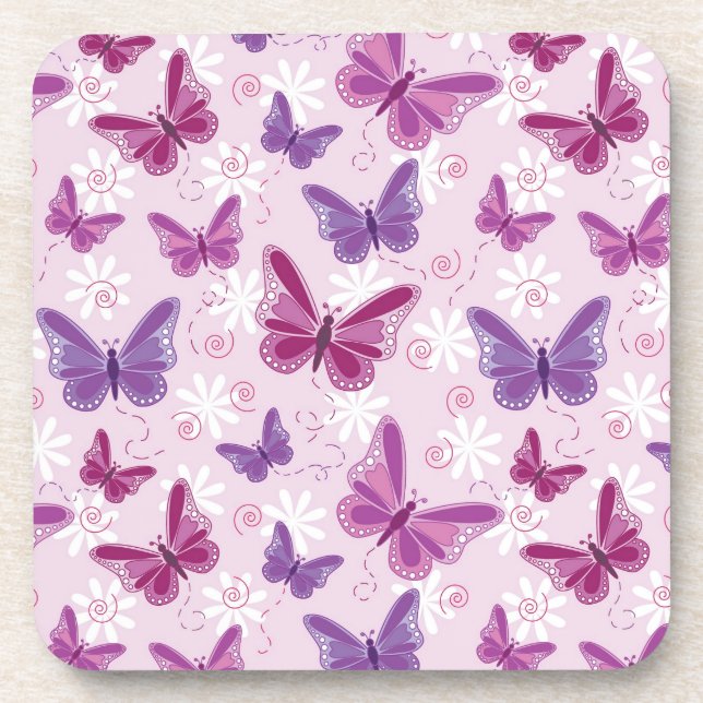 butterfly pattern coaster (Front)