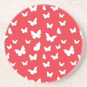 Butterfly pattern coaster