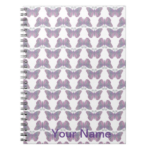 Butterfly Pattern Customizable Notebook