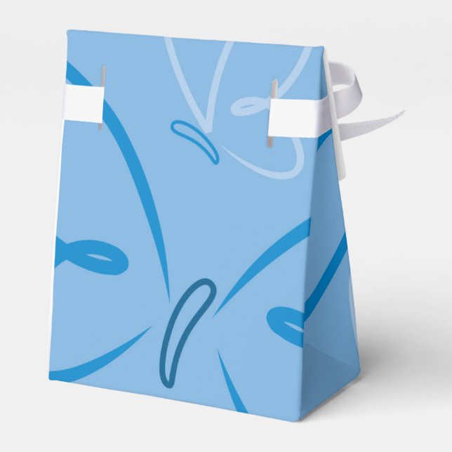 Butterfly pattern favor box (Back Side)
