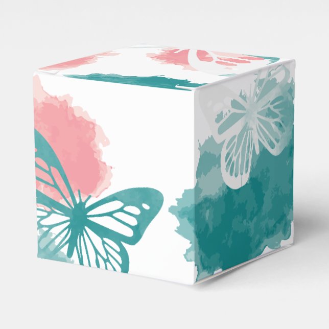 Butterfly pattern favor box (Front Side)
