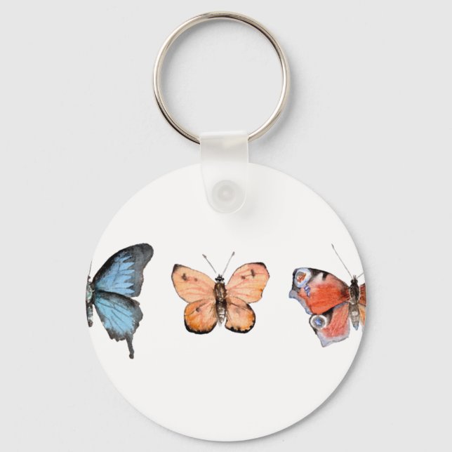 Butterfly Pattern Keychain (Front)