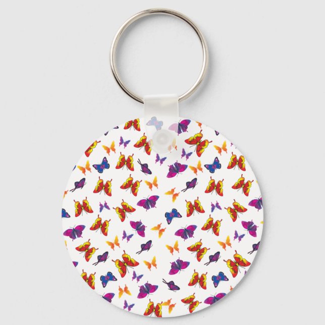 Butterfly Pattern Keychain (Front)