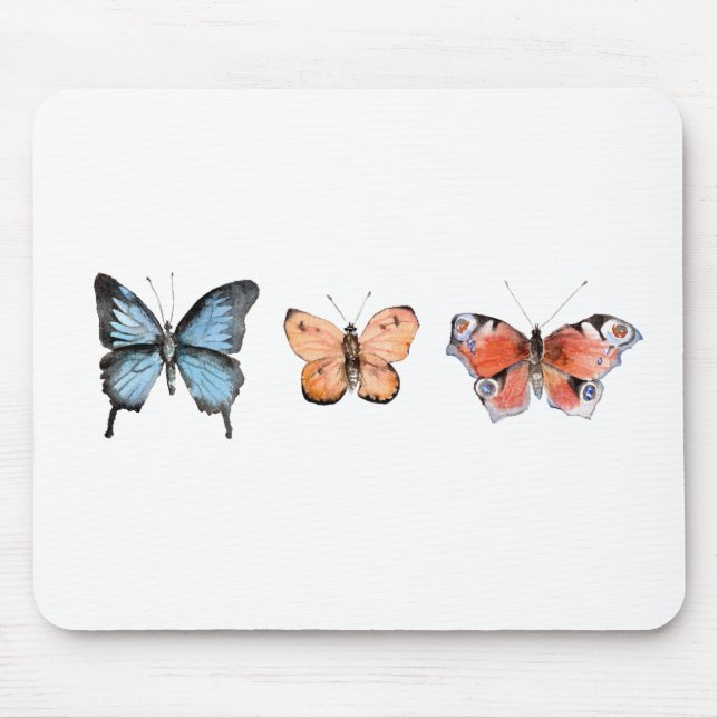 Butterfly Pattern Mouse Pad (Front)