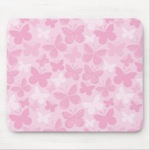 Butterfly pattern mouse pad