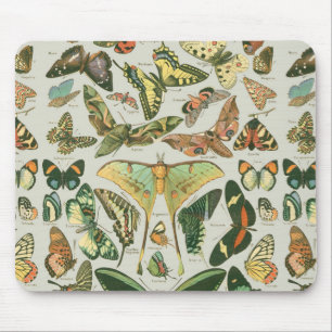 Butterfly pattern mouse pad