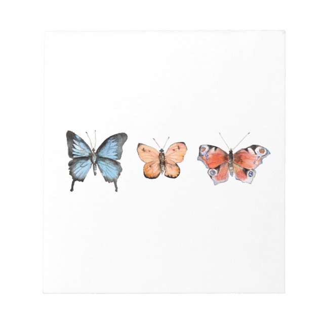 Butterfly Pattern Notepad (Front)