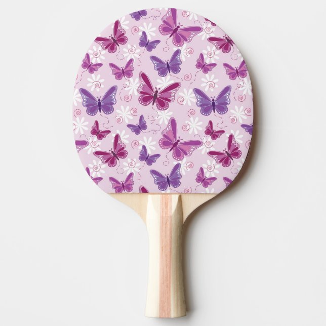 butterfly pattern ping pong paddle (Front)