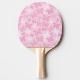 Butterfly pattern ping pong paddle