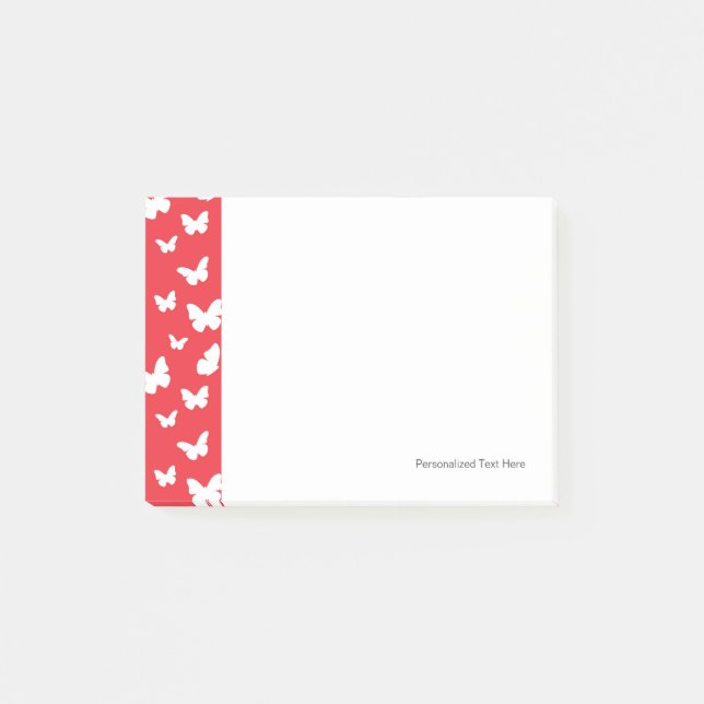 Butterfly pattern post-it notes (Front)