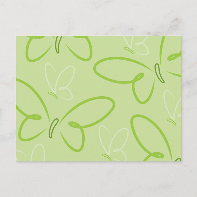 Butterfly pattern postcard (Front)