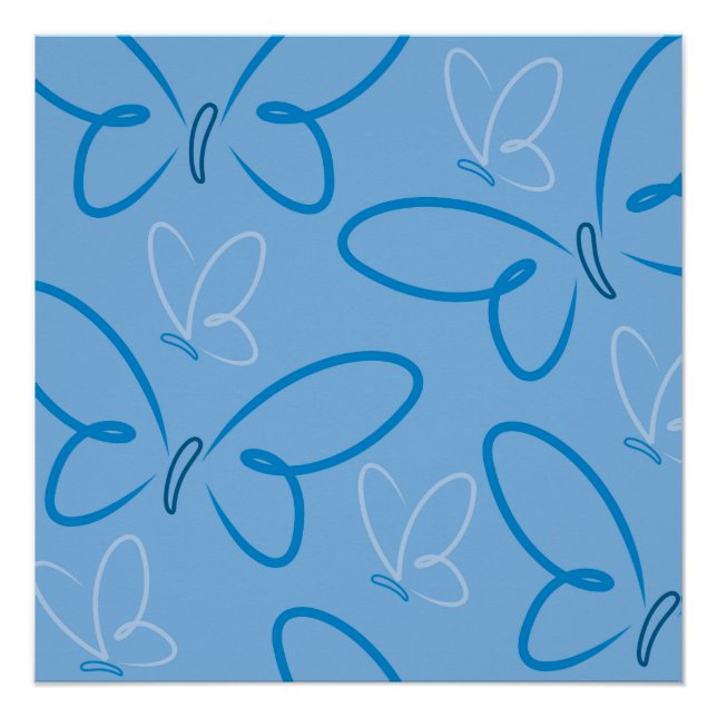 Butterfly pattern poster (Front)