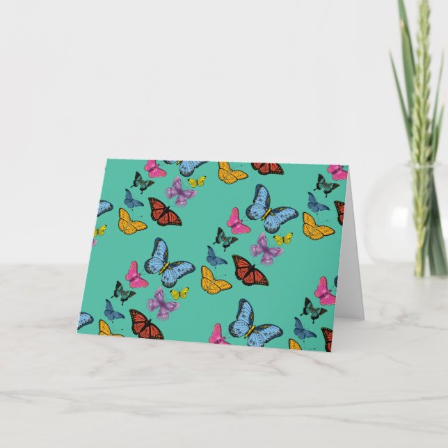 Butterfly pattern texture card (Front)