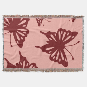 butterfly pattern throw blanket