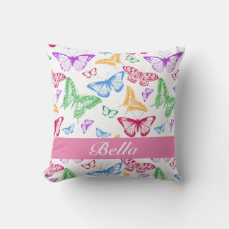 Butterfly Pattern Throw Pillow