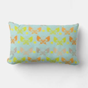 Butterfly patterns lumbar pillow