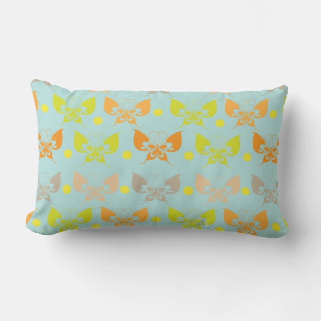 Butterfly patterns lumbar pillow (Front)