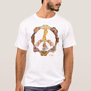 butterfly peace sign T-Shirt