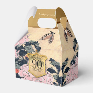 Butterfly Peonies 90th Birthday Thank You GFB Favor Box
