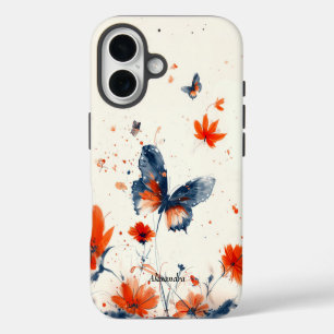 Butterfly, personalized iPhone 16 case