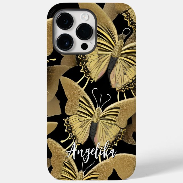Butterfly Personalized Name Case-Mate iPhone Case (Back)