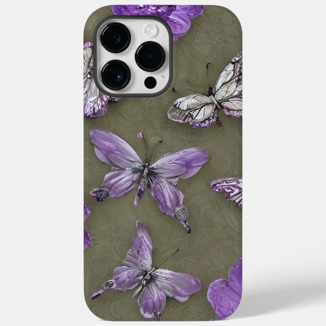 Butterfly Personalized Name Case-Mate iPhone Case (Back)