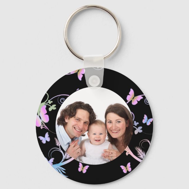 Butterfly/ Photo Keychain (Front)
