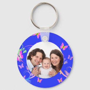 Butterfly/ Photo Keychain