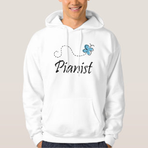 Butterfly Piano Sweatshirt with hood