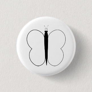 Butterfly Pic 1 Inch Round Button