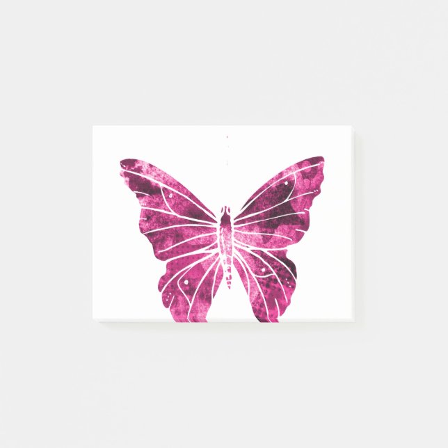 Butterfly Pink Clipart Cute Flying Wings Nature 1. Post-it Notes (Front)