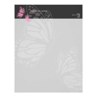 Butterfly Letterhead, Custom Butterfly Letterhead Templates
