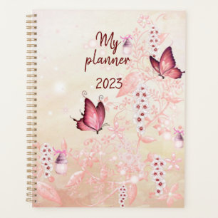 Butterfly pink planner