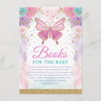 Butterfly Pink Purple Teal Floral Books for Baby