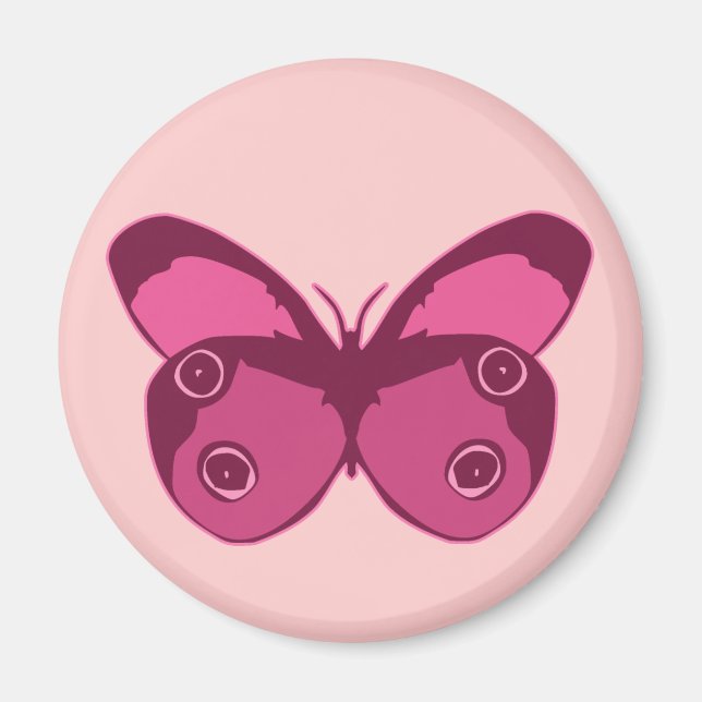 Butterfly Pinks Magnet (Front)