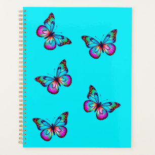 Butterfly Planner Aqua Blue