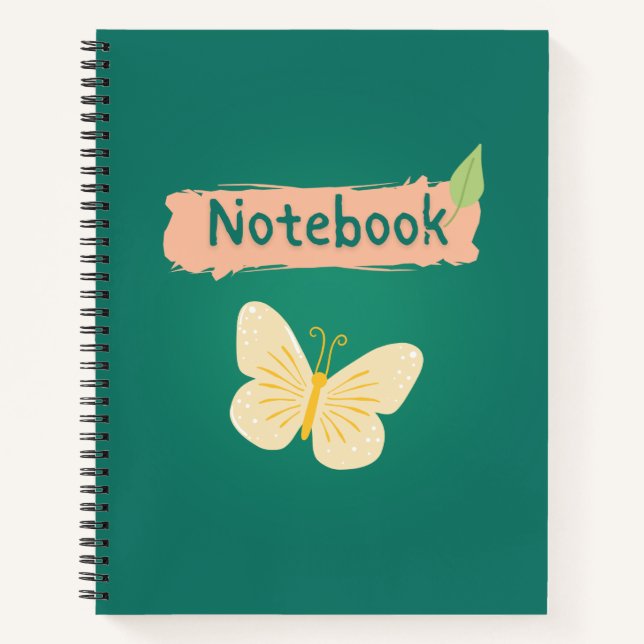 Butterfly Planner Notebook - Custom Gift for Her (Front)
